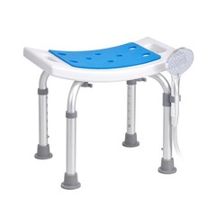 Uimoso Adjustable Padded Shower Chair with 350lb Capacity for Bath or Shower