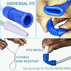 10 Pack 20 Inch Leg Bag Extension Tubing – Flexible, Latex-Free Drainage Hose…