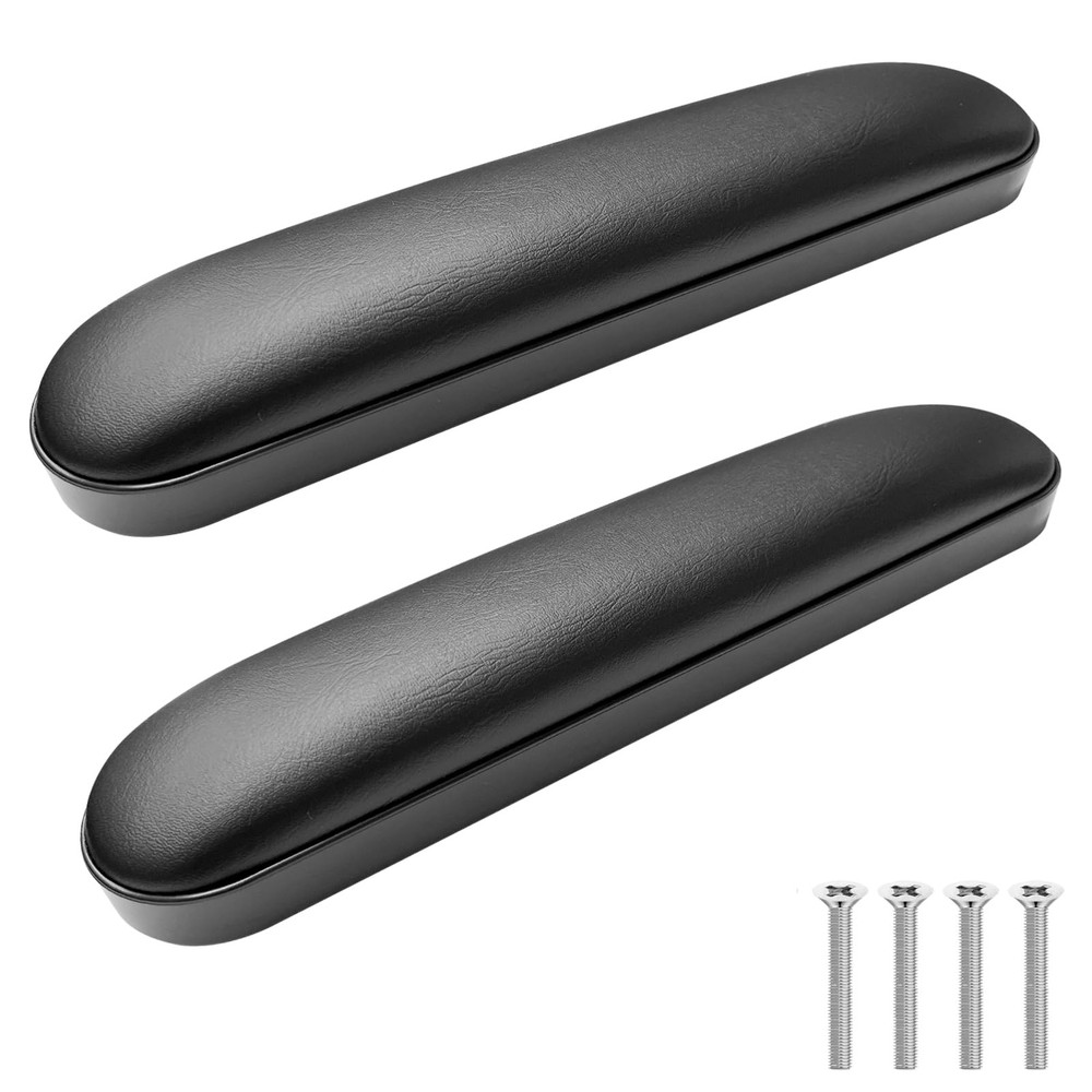 Cejiuga Wheelchair Armrest Pads, Premium Arm Short, Black