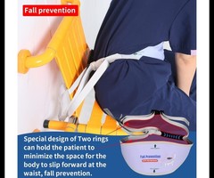 Ehucon Waterproof Shower Safety Belt, Fall Prevention, Purple/White