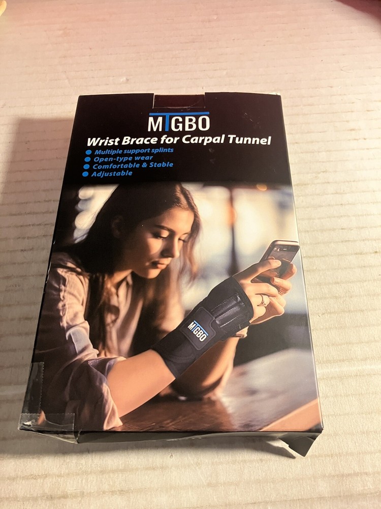 MTGBO Wrist Brace for Carpal Tunnel Men and Women – Left Hand,S/M Open BOX. DWK