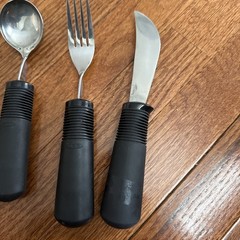 4Pcs Adaptive Spoon Fork Elderly Disability Anti-Shake Cutlery Convenient Grip