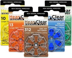All-in-One Size 312 PR41 Hearing Aid Battery Pack – 30 Batteries, Long Life