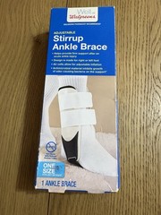 Adjustable Stirrup Ankle Brace, One Size, Fits Left or Right Foot Walgreens
