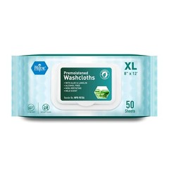 Disposable XL Premoistened Washcloths 600-count, 8″ x 12″ for Adults| Silky S…
