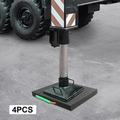 4pcs Set Heavy Duty Stabilizing Blocks, Square Support Pads with Handle Black US
