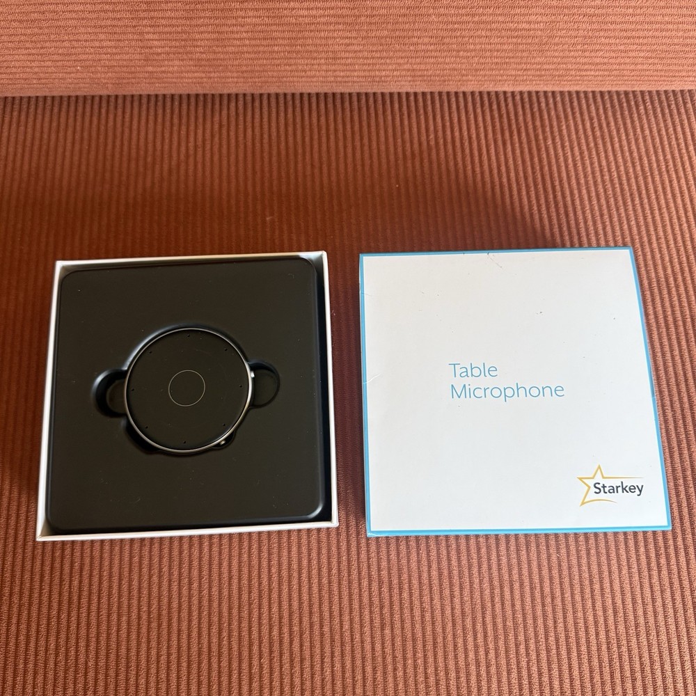 Starkey SHT Table Microphone Hearing Aid Black 43044-600 Complete In Box (2022)