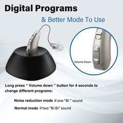 Hearing Aid for Seniors, Invisible Digital Hearing Amplifier to Assist Hearing