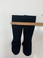 Womens 1 Pair Black Compression Calf Socks Size L/XL