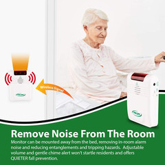 Smart Caregiver Wireless Bed Alarm System with Remote Monitor & Pill Box