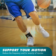 ASO Ankle Stabilizer (Medium, Black) – Lace Up Ankle Brace for Sprained Ankle…