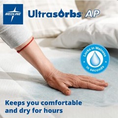 Medline Ultrasorbs AP Super Absorbent Disposable Underpads 30 x 36 inches