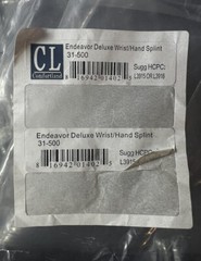 Comfortland Wrist Hand Splint Medical Endeavor Deluxe 31-500 Left or Right