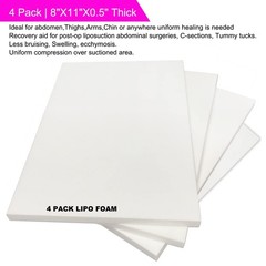 4 Pack Lipo Foam Post-surgical Ab Board Flattening Abdominal Compression Boar…