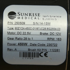 PAIR Quickie SureTrac Motors for Power Chairs Q700M QM-710 250510 250509