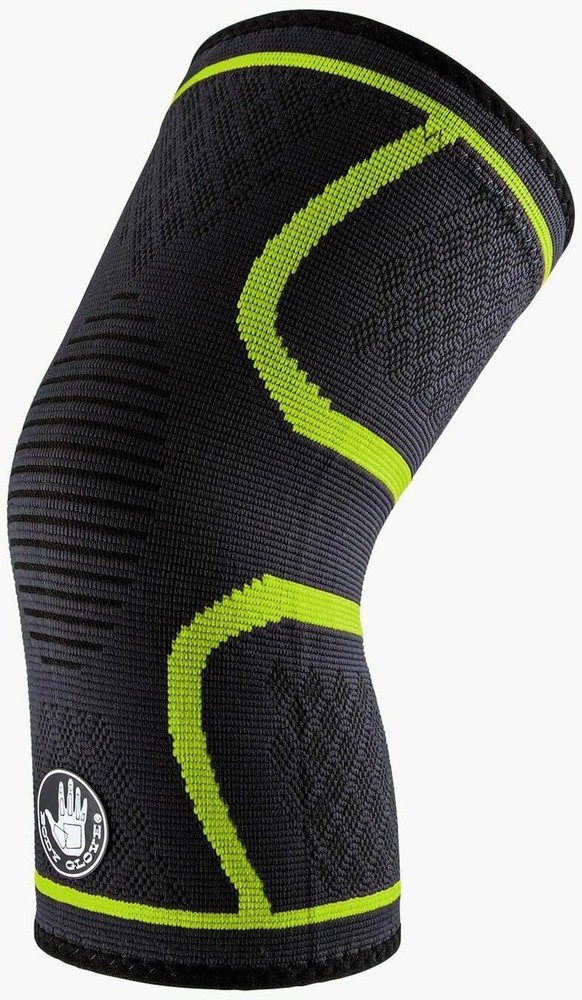 Body Glove Comfort Knee Sleeve Light Support + Compression Small Black & Green