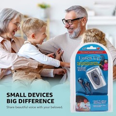 2PCS Wired Hearing Aids LISTEN UP Sound Voice Amplifier Portable Pocket Hearing