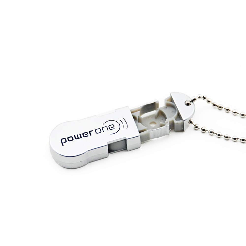 Power One Hearing Aid Battery Case – Compact Storage Caddy with Key Chain