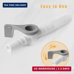 Urine Drainage Catheter Valves (5 Pack) and Two Catheter Plugs- Easy to Use Leve