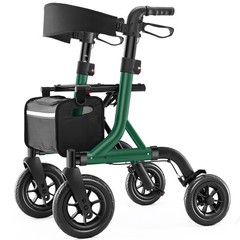 MAXWALK Portable All Terrain Foldable Outdoor Walker 10″ Wheels 300lb Senior USA