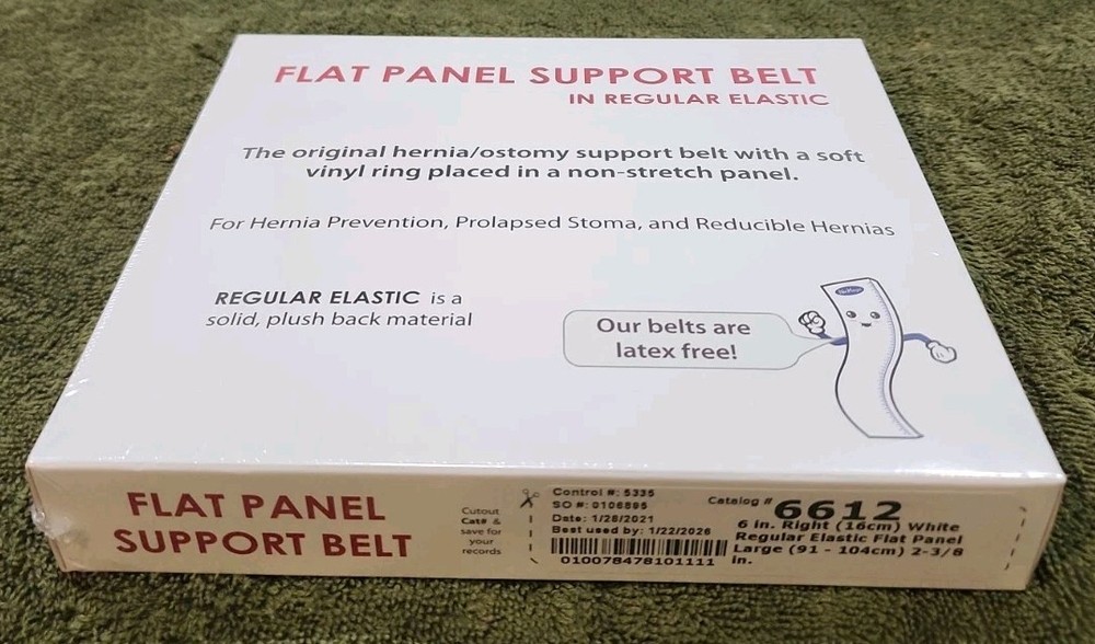 Nu-Hope Original Flat Panel 6″ Ostomy Support Belt Regular Elastic LARGE 6612