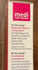 Mediven Plus Compression Stockings Open Toe Calf Socks 20-30 mmHg Beige Size IV
