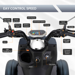 800W 4 Wheel Mobility Scooter 60V 20AH battery Motor for Adult Senior