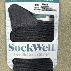 Sockwell Mens Sportster Moderate Graduated Compression Socks Charcoal Size XXL