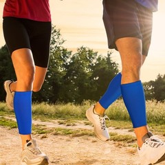 3 Pairs Calf Compression Sleeves Men Women Football Leg Footless Sock Running
