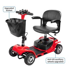 2024 4 Wheels Mobility Power Scooter Electric Folding for Seniors Travel Chairs