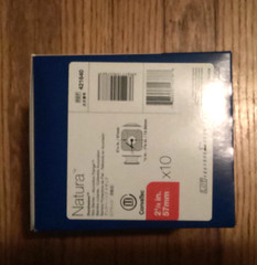 CONVATEC NATURA SKIN BARRIER. #421640.ACCORDION FLANGE. 2 1/4 in. 57 mm. 10/box.