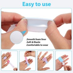 10 Pcs Buddy Tape Finger Straps, Washable Wraps With Gradient