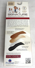 Powerstep Signature Leather Orthotic Supports 3/4 Length Insoles M 4-4.5 W 6-6.5