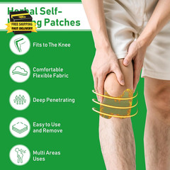 14 Pcs Knee Patches, Natural Knee Patch for Bone on Bone, for Back, Neck, Should