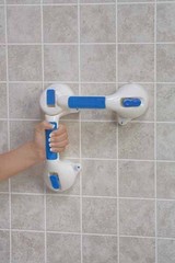 Suction Cup Grab Bar Multi-Positional 180° Swiveling Suction Grip 27″ Hand Rail