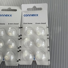Connexx Click Dome 8mm Closed LOT OF 3 PKGS OF 6
