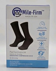 Medical Grade Compression Performance Socks 20-30mmHg SZ LG Black Unisex