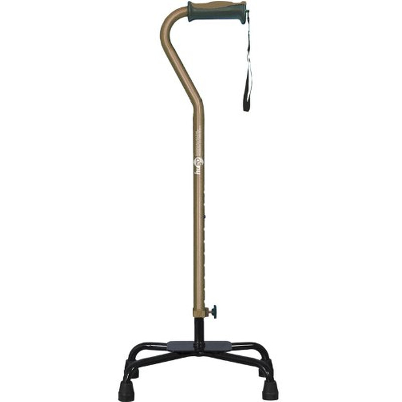 Hugo Mobility Aid Adjustable Quad Walking Cane For Left- And Right-Hand Use