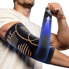 Adjustable Copper Elbow Compression Sleeve – Medical-Grade Support for Tendoniti