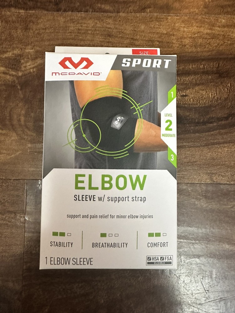 McDavid Sport Large Elbow Compression Sleeve for Tennis Elbow NIB