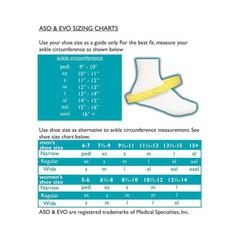 ASO Black Ankle Support Medium 12-13″ Ankle Circumf. Lace Up for the Foot 264014