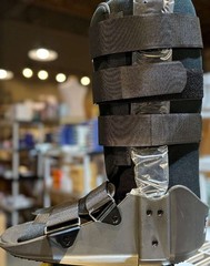Steplite Easy AirTM Pneumatic Post Op Boot Ankle Walker, High Height, XL, Black/