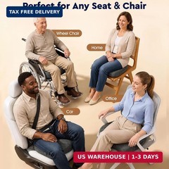 TushGuard Seat Cushion – Memory Foam Sitting Pillow for Office Chair, Car Seat,