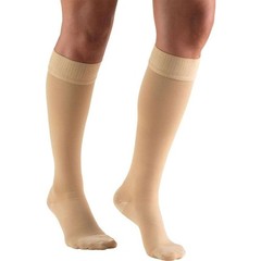TRUFORM Unisex Below Knee Stockings Dot Band 20-30mmHg (Beige) XXX-Large
