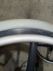 X-core 5-Spoke Mag Wheelchair Wheel Pair 22″ 501mm w/ Solid Tires & Hand rim Axl