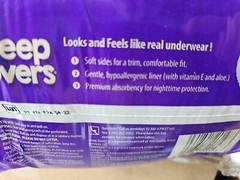 Cuties Sleep Overs Youth Underwear X-Large 85 to 140 lb 22 pack