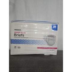 McKesson 24 Adult Super Plus Moderate Disposable Briefs Tab Diapers Medium 32-44