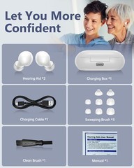 Digital Hearing Aids Invisible Noise Cancelling 16 Channels Sound Amplifier ITE