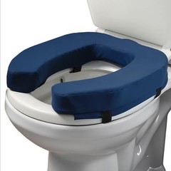 Lunderg Padded Toilet Seat Riser for Seniors – 2 inches. Universal Fit – Firm
