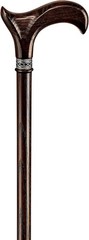 Handcrafted Oak Walking Cane, Ergonomic Derby Handle, 36″ Walnut, 400lb Capacity